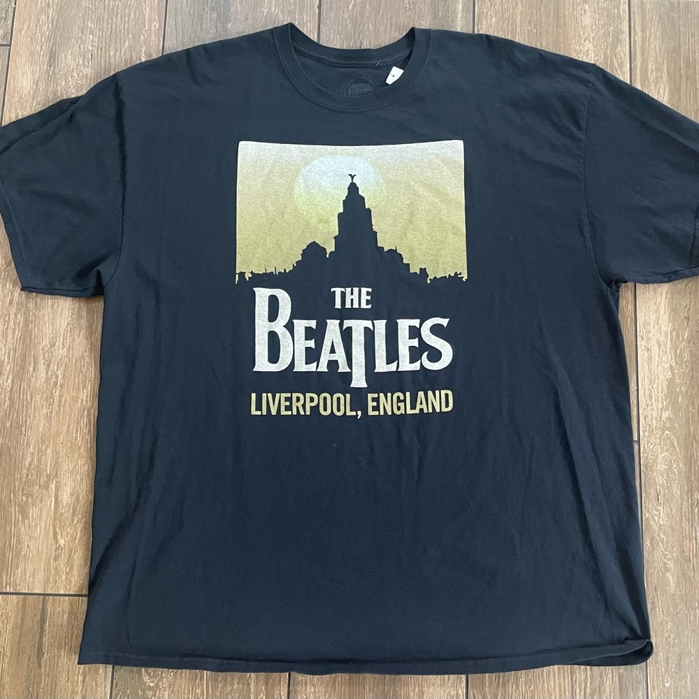 The Beatles band shirt tee tshirt Liverpool London 2XL black 1960s 1970s